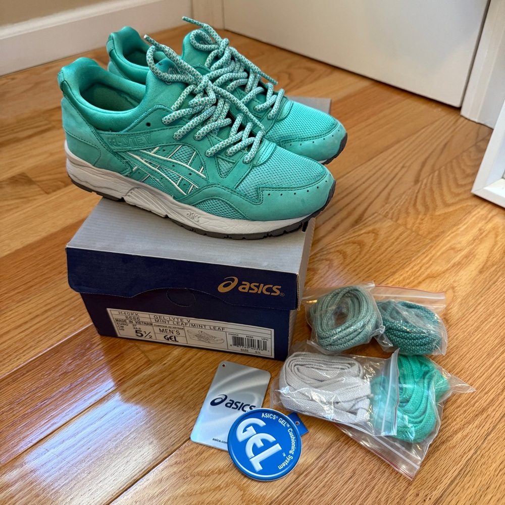 KITH Ronnie Fieg x ASICS Gel Lyte V Mint Leaf Size 5.5 M / 7 W